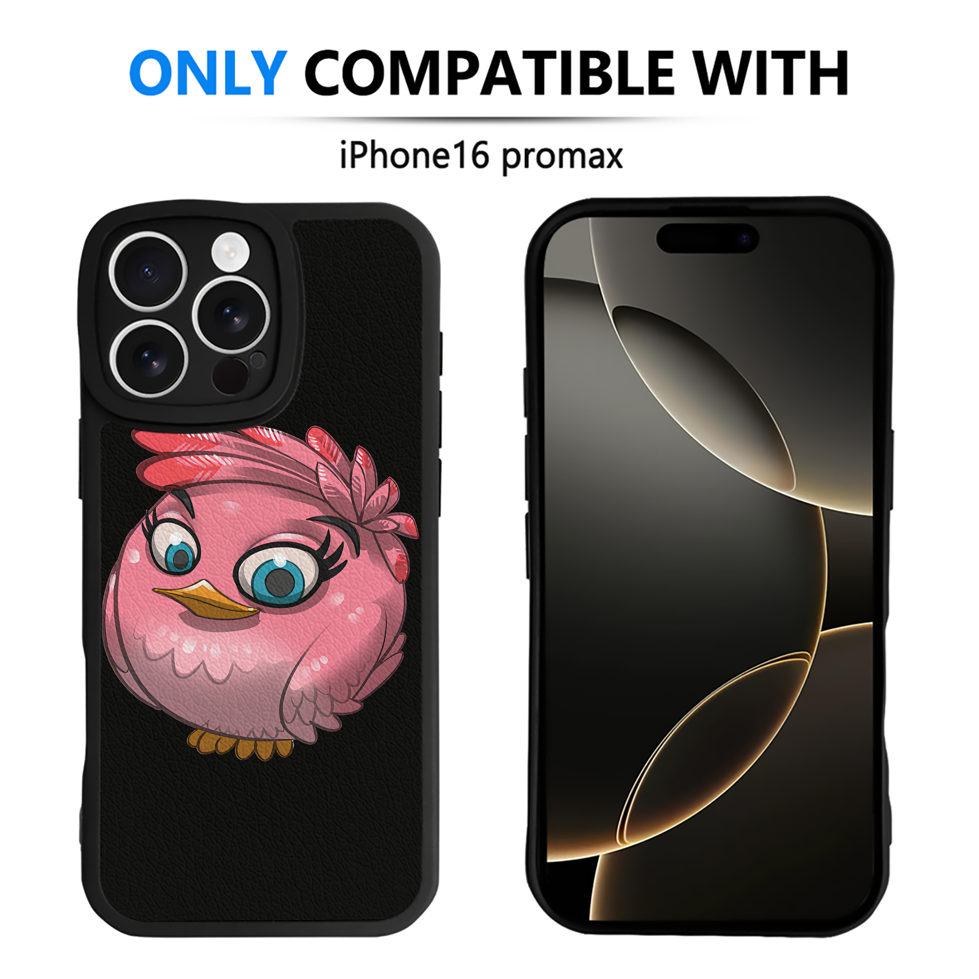 （画像用） Angry Birds アングリーバード 【iPhone 16シリーズ対応】シリコンスマホケース（レザー調） 材質：シリコン